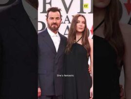 #justintheroux reacts to becoming a dad at ‘The Devil Wears Prada 2’ premiere 💙