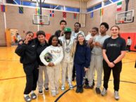 Rapper Flavor Flav donates sports equipment to Cambridge youth center