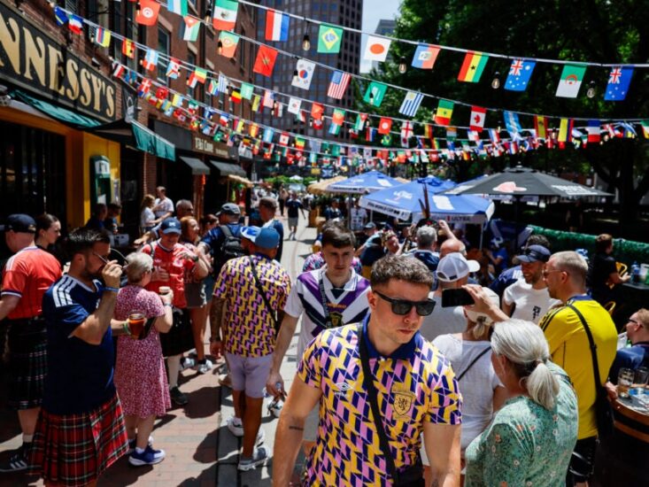 Boston launches open-container drinking zones downtown during the World Cup