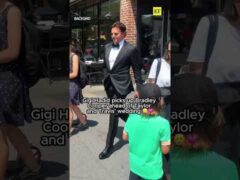 Gigi Hadid picks up Bradley Cooper ahead of Taylor and Travis’ wedding 💕 #TayVis #TayVisWedding