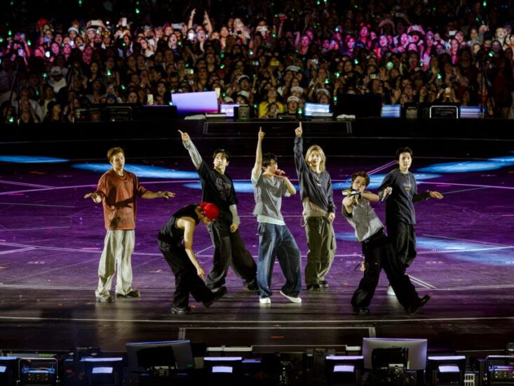 K-pop superstars BTS prepped for their Gillette shows at Planet Fitness in Downtown Crossing, apparently