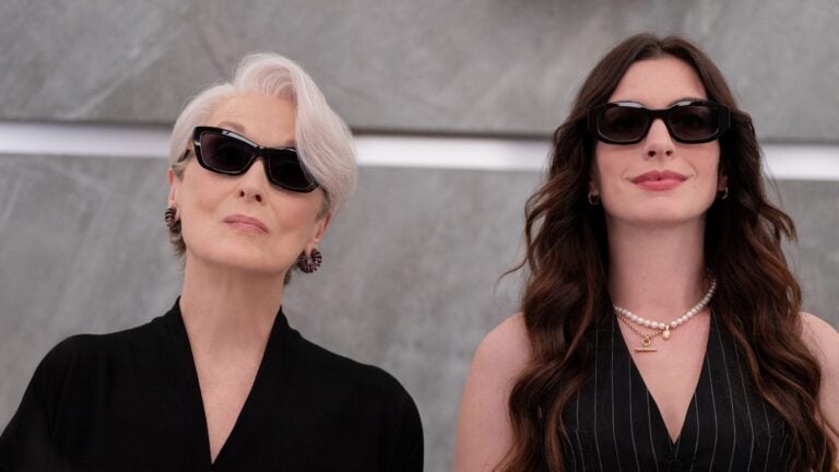 What to watch this weekend: Meryl Streep as Miranda Priestly and Anne Hathaway as Andy Sachs in “The Devil Wears Prada 2,” now streaming on Hulu.