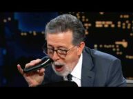 Stephen Colbert SHAVES OFF Post-Late Show Beard on Jimmy Kimmel Live!