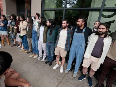 This was the scene at Sunday’s Noah Kahan look-alike contest in the South End