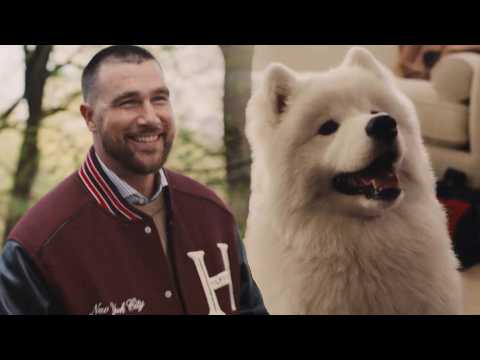 Travis Kelce Officially Debuts Dog With Taylor Swift in Fashion Campaign