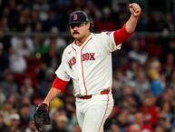 Actor Nick Offerman praises his ‘son’ Payton Tolle for his baseball antics, mustache